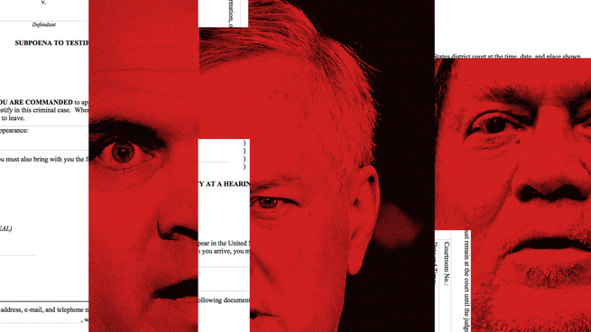 Collage of Steve Bannon