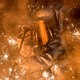 A worker in a protective suit oversees molten iron flowing from a blast furnace at the ThyssenKrupp steel mill in Duisburg, Germany.