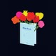 Flowers in Blue Book