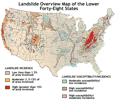 Usgs Landslide Hazard Map The Liquid Earth - The Atlantic