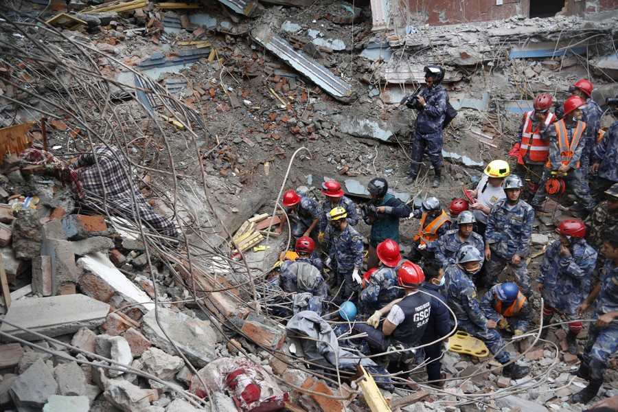 Rescue And Recovery In Nepal The Atlantic