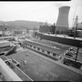 Black-and-white photo of the Shippingport Atomic Power Station