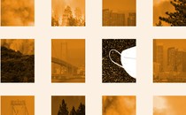 A mask within images of wildfire smoke