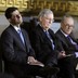 House Speaker Paul Ryan, Senate Majority Leader Mitch McConnell, Senate Minority Leader Chuck Schumer, and House Minority Leader Nancy Pelosi seated together