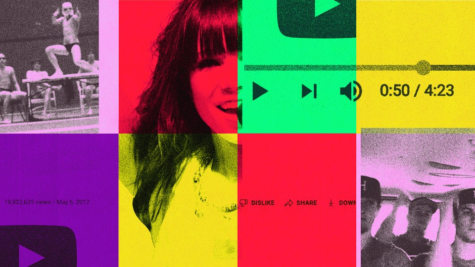 Collage of viral challenge video stills and Carly Rae Jepsen