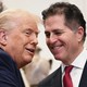 A photograph of President Donald Trump and Michael Dell
