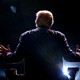 Donald Trump, seen from behind