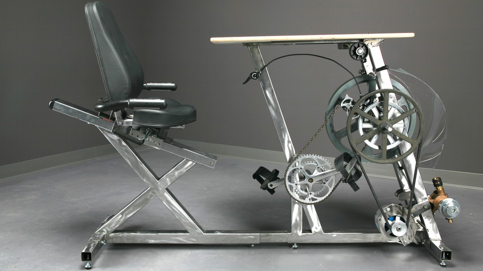 Stationary bike on sale that produces electricity