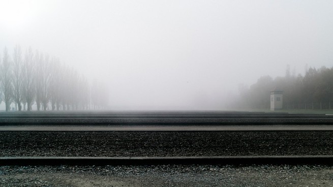 The Dachau Concentration Camp Memorial site, in southern Germany