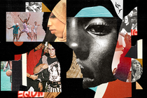 A collage of different people