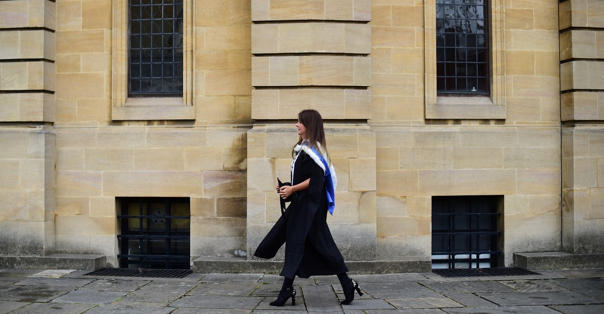 Clothing symbol for a graduate on sale of oxford crossword