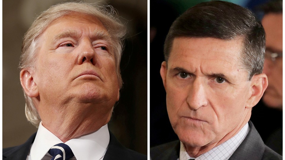 President Trump and former National-Security Adviser Michael Flynn