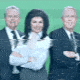 A gif of news broadcasters on a glitchy television screen