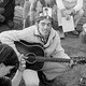 A group gathered at sunrise in San Francisco's Haight-Ashbury district in 1967
