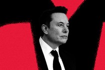 Elon in the Tesla logo