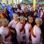 Buddhist ultranationalist monks from the Ma Ba Tha group attend a meeting to celebrate their anniversary with a nationwide conference in Yangon on May 27, 2017.