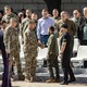 General Zaluzhny and President Zelensky shake hands.