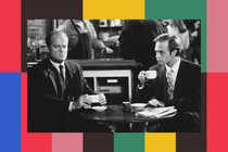 Frasier and Niles Crane at Café Nervosa