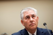 Rex Tillerson, chairman and CEO of ExxonMobil, testifies about the company's acquisition of XTO Energy before the House Energy and Environment Subcommittee on Capitol Hill in Washington on January 20, 2010.
