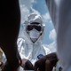 Health workers in Kenya working to fight the coronavirus.