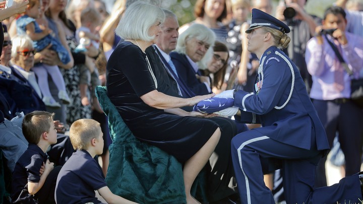 air force captain american flag arlington cemetary