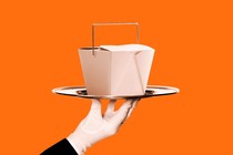 Takeout on a silver platter