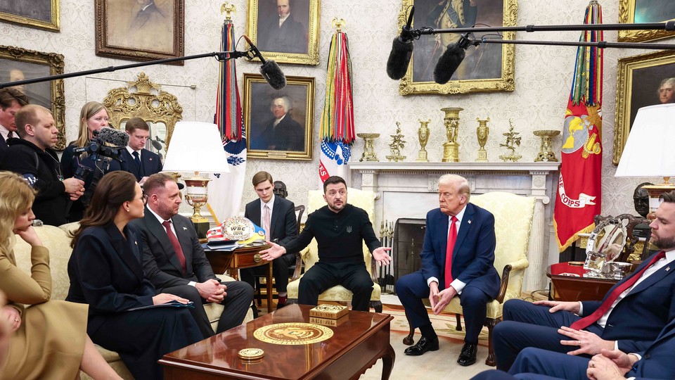 Trump and Zelensky in the Oval Office