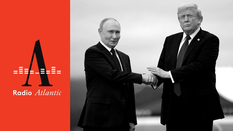 Trump and Putin shaking hands