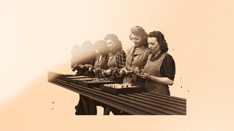 illustration of women working