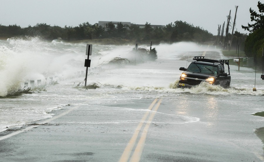 During Hurricane Sandy