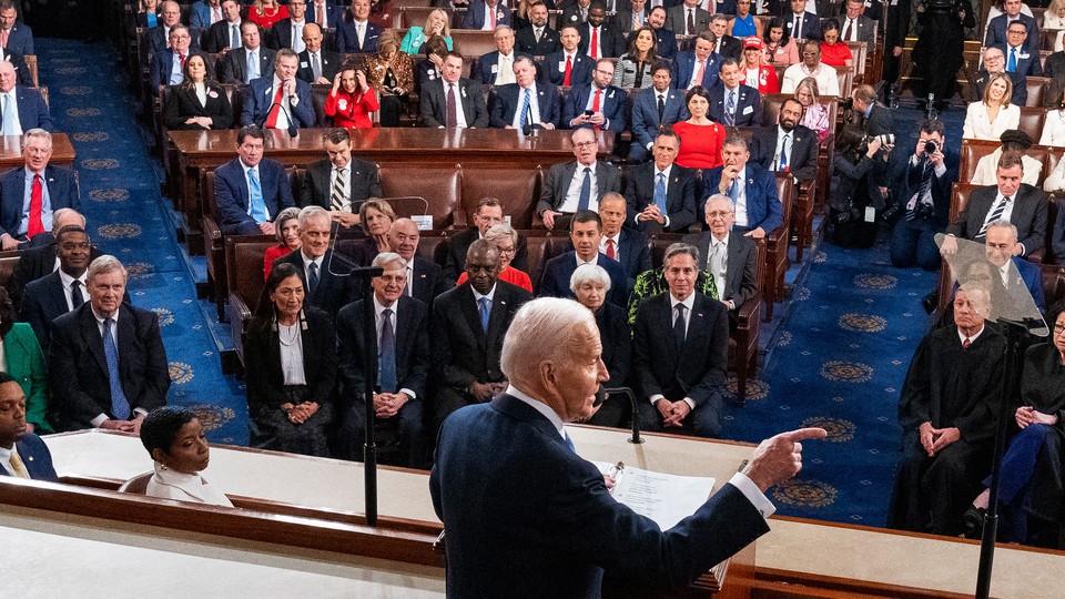 Biden delivering the State of the Union address