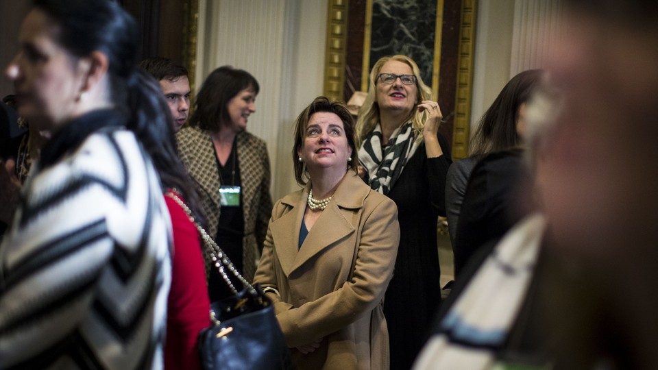 Marjorie Dannenfelser, the president of the Susan B. Anthony List, at a reception in Washington in 2018