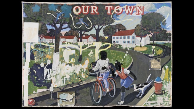 A Kerry James Marshall painting