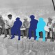 The iconic 'Lunch atop a Skyscraper' photograph with a six of the 11 construction workers missing from the image.
