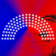 A photo of RFK Jr. with dots superimposed