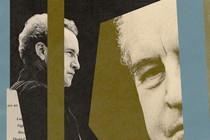 A photo illustration of John Banville