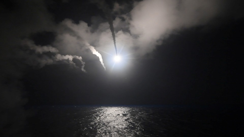 U.S. Navy guided-missile destroyer USS Porter (DDG 78) conducts strike operations.