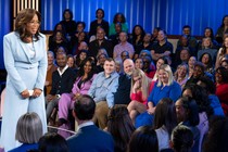 Oprah Winfrey in front of a TV crowd