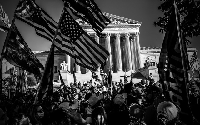 Trump supporters gathered in the nation's capital for the Million MAGA March, in Washington D.C., on November 14, 2020
