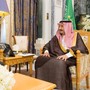 Saudi Arabia's King Salman bin Abdulaziz Al Saud meets with former Lebanese Prime Minister Saad al-Hariri