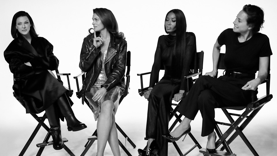 Linda Evangelista, Cindy Crawford, Naomi Campbell, and Christy Turlington in 'The Super Models'