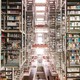 A wide view of massive library stacks