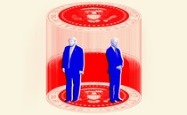 Illustration of Donald Trump and Joe Biden