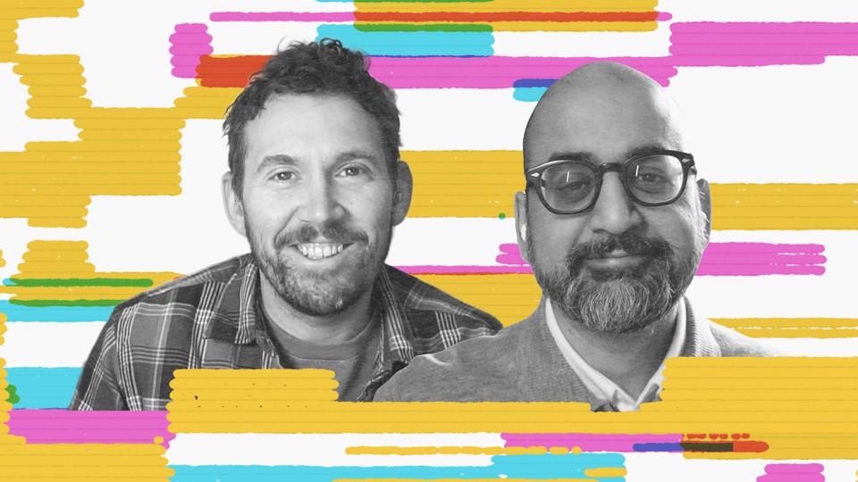 Image of Charlie Warzel side-by-side with Anil Dash