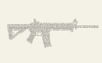 Illustration of a gun made up of letters.