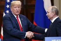 Trump and Putin meet at a summit in Helsinki in July.