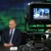 Russian President Vladimir Putin is interviewed at the headquarters of RT in Moscow.