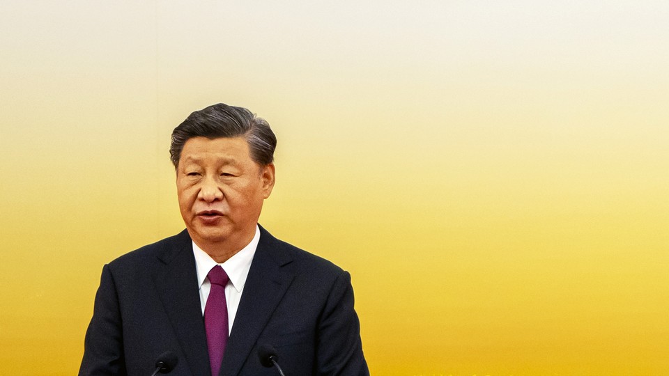 Xi Jinping delivers a speech