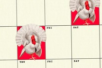 Multiple turkeys on a calendar