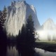 Mountain and lake in Yosemite